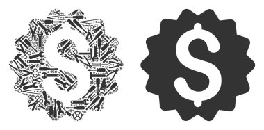Finansal ödül mühür kompozisyon hizmet araçları