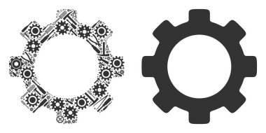 Dişli kolaj hizmet araçları