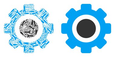 Dişli kompozisyon hizmet araçları