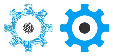 Dişli mozaik onarım araçları