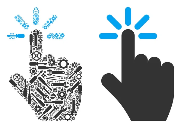 Onarım araçları bileşimi tıklatın