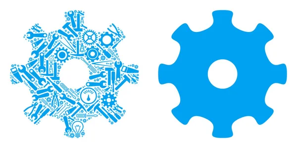 Dişli mozaik onarım araçları