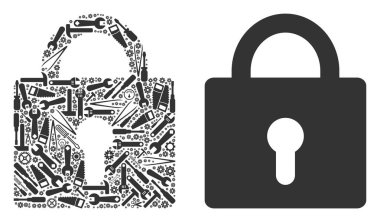 Kilit mozaik onarım araçları