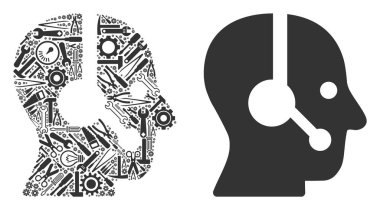 Operatör mozaik hizmet araçları