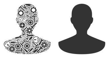 Kişi mozaik hizmet araçları