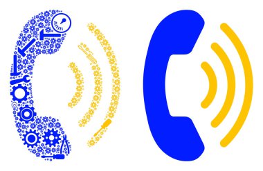 Telefon zil mozaik hizmet araçları