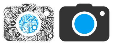 Fotoğraf kamera mozaik hizmet araçları