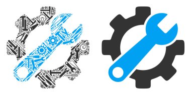 Mozaik onarım araçları hizmet araçları