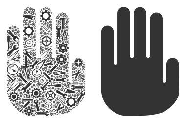 El kolaj onarım araçları durdurmak