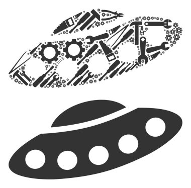 UFO mozaik onarım araçları