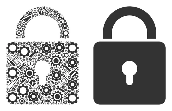 Kilit mozaik onarım araçları