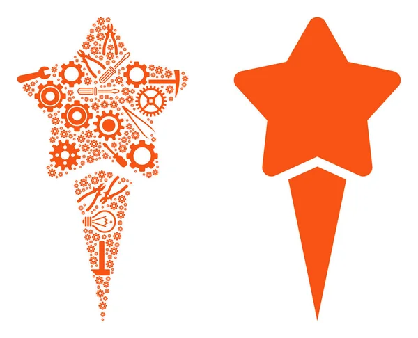 Servis araçlarının yıldız kolaj başlangıç