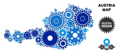 Gears'ı kompozisyon Avusturya Haritası