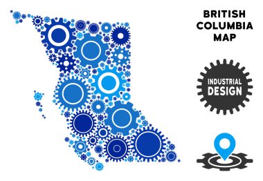 Gears'ı kolaj British Columbia eyaletinde Haritası