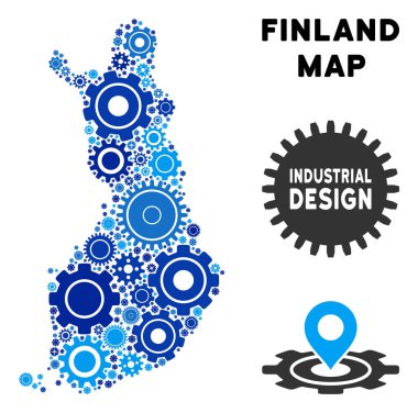 Gears'ı kolaj Finlandiya Haritası