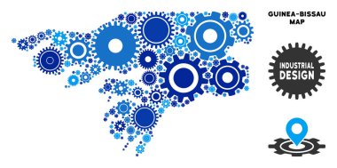 Gears'ı kompozisyon Gine-Bissau Haritası