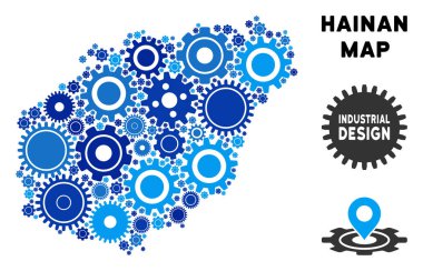 Gears'ı kolaj Hainan Adası Haritası