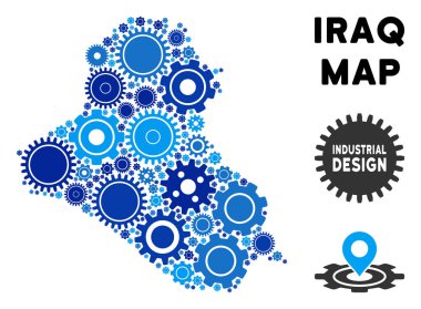 Gears'ı mozaik Irak Haritası