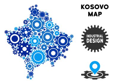 Gears'ı kolaj Kosova Haritası