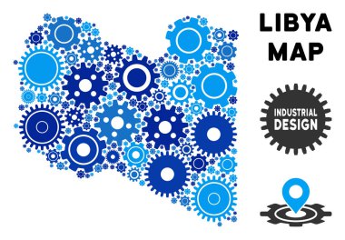 Gears'ı kolaj Libya Haritası