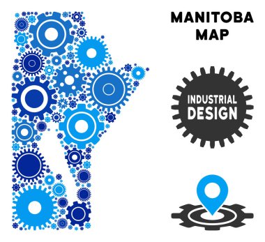 Gears'ı kolaj Manitoba il Haritası