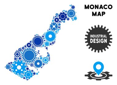 Gears'ı kolaj Monako Haritası