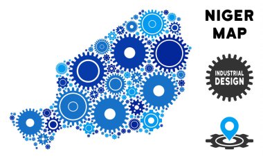 Gears'ı kompozisyon Nijer Haritası