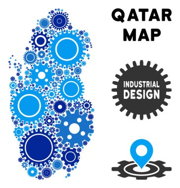 Gears'ı kolaj Katar Haritası