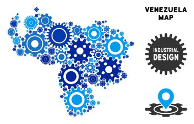 Gears'ı kolaj Venezuela Haritası