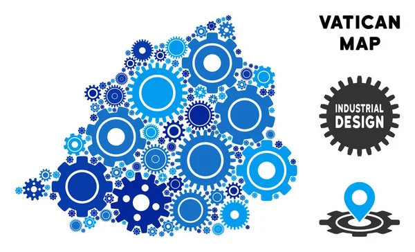 Gears'ı mozaik Vatikan Haritası