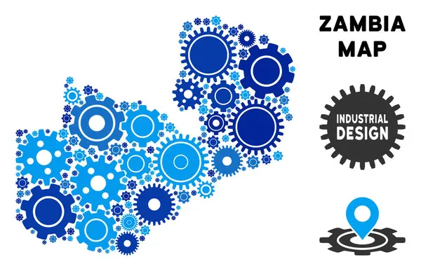 Gears'ı kolaj Zambiya Haritası