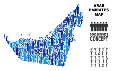 Demografik Arap Emirlikleri harita