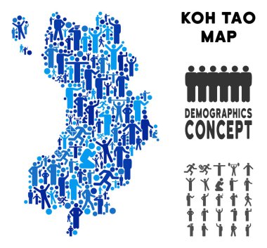 Demografik Koh Tao Tayland ada Haritası