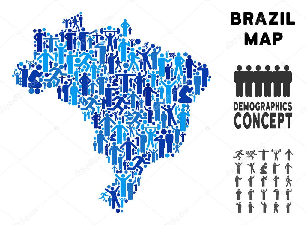 People Brazil Map