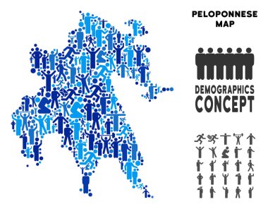 İnsanlar Mora Yarımadası Haritası