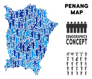 Demografik Penang Adası Haritası