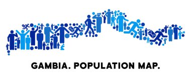 İnsanlar Gambiya Haritası