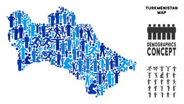 Demografik Türkmenistan Haritası