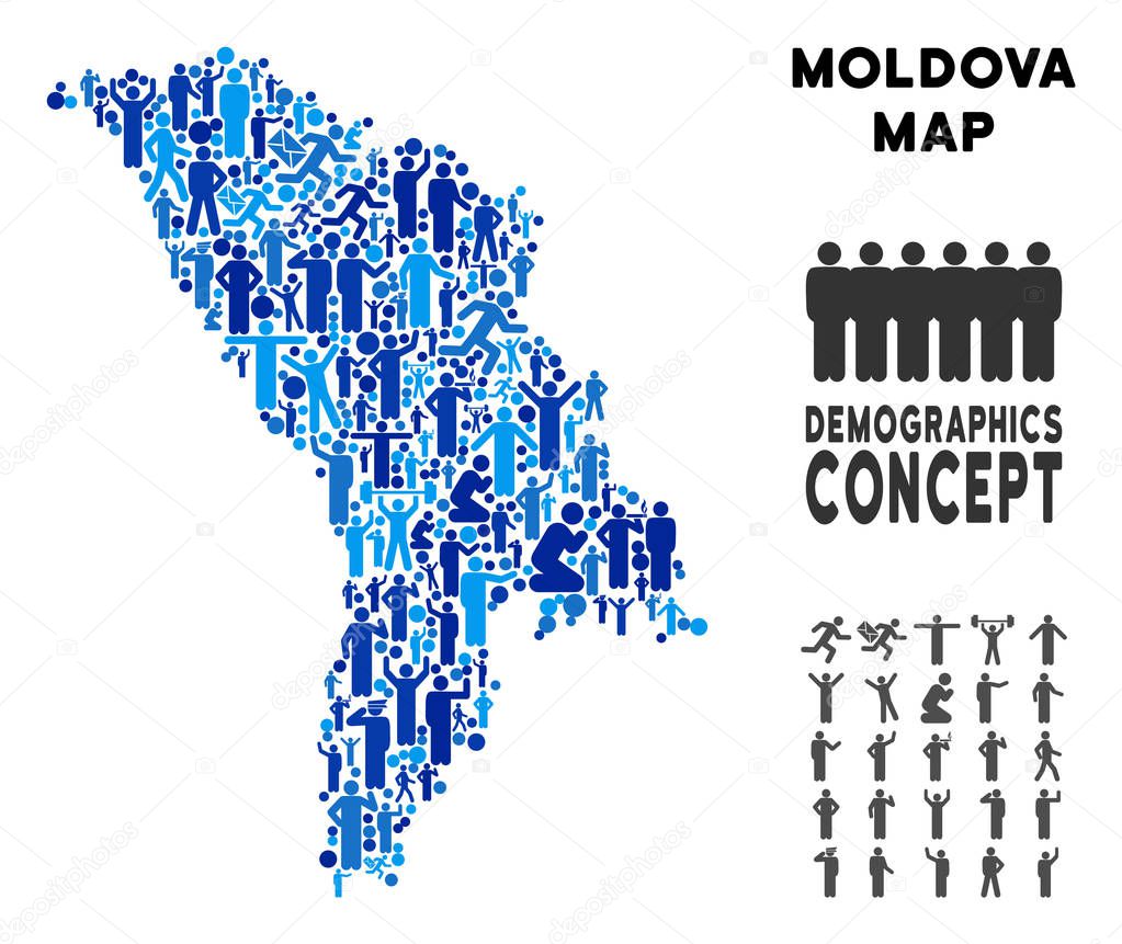 Demographics Moldova Map