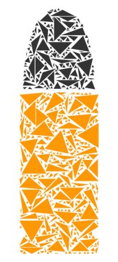 Cephane kurşun kolaj üçgen