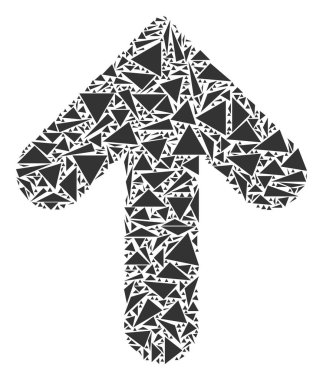 Mozaik üçgen yukarı ok