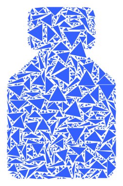 Şişe kolaj üçgen