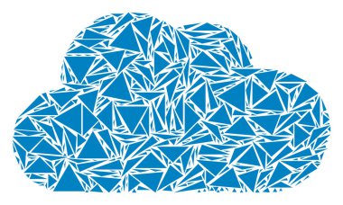 Bulut kolaj üçgen