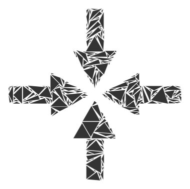 Oklar mozaik üçgen collide