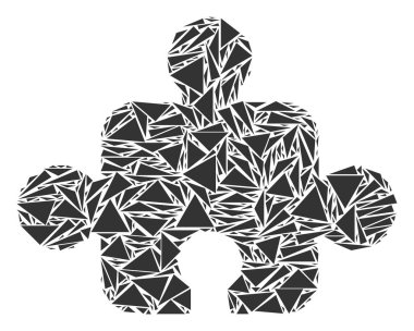 Bileşen kolaj üçgen