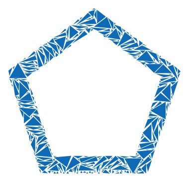 Kontur Pentagon mozaik üçgen