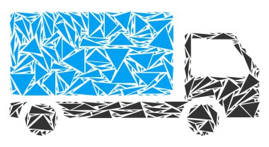 Teslimat araba kolaj üçgen