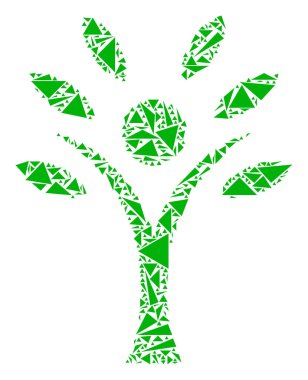 Eco adam kolaj üçgen