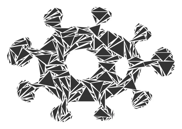 Bakteri mozaik üçgen