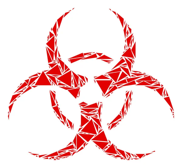 Biohazard mozaik üçgen